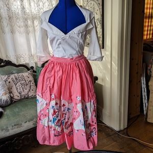 Pinup couture PUG circle skirt M